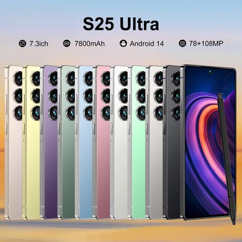 S25 ULTRA Original 16gb+1tb 72MP+108MP Face Unlock Android 14 Smart Mobile Phone