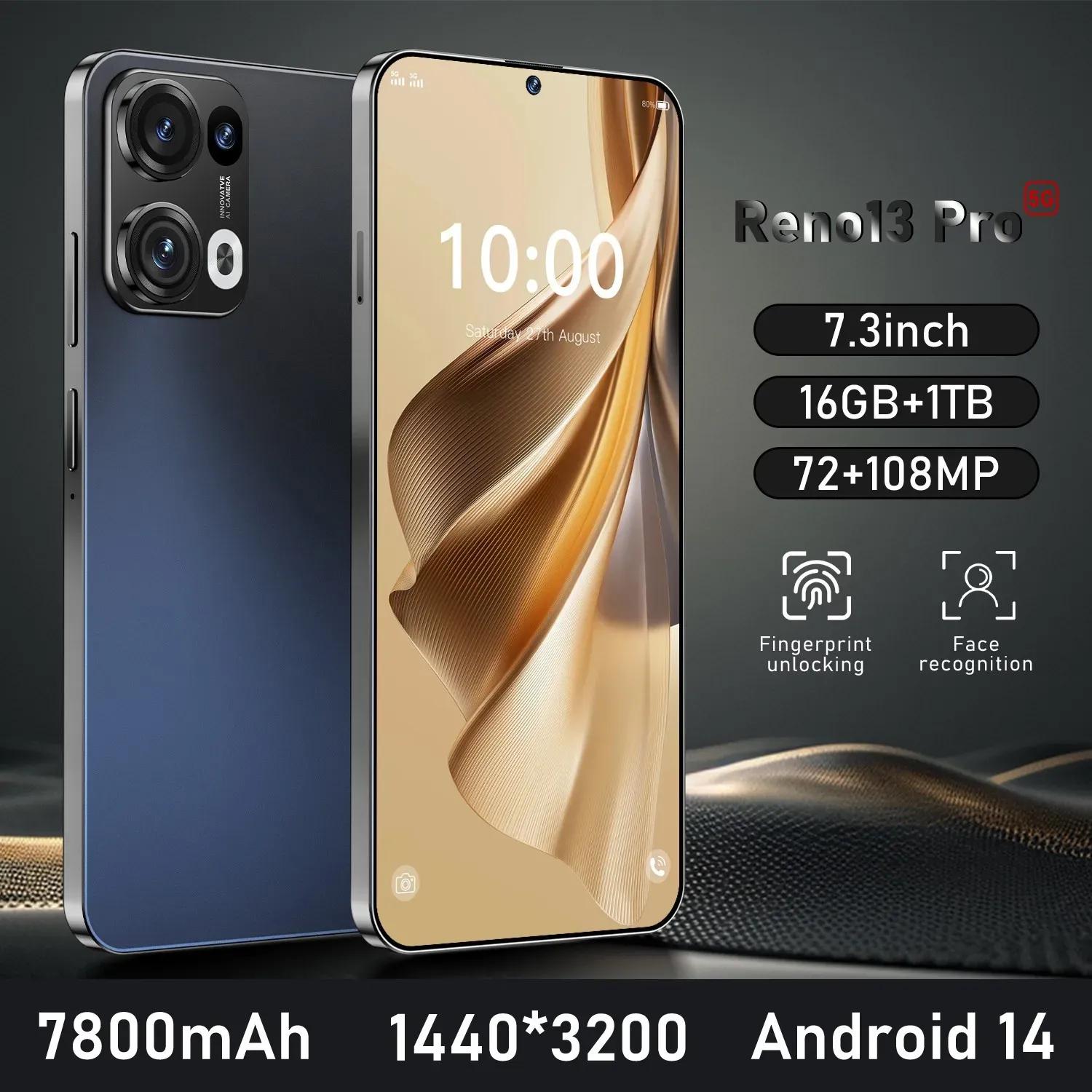Reno13 Pro  7800mAh  16G+1024G  72Mp+108Mp