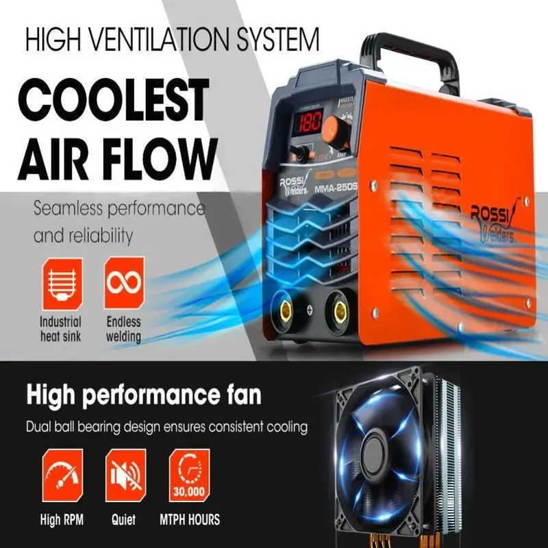 Portable inverter welding machine with 15A plug