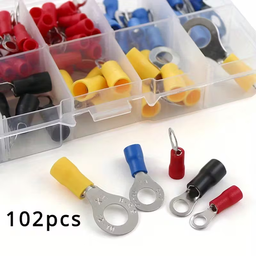 02pcs Universal Electrical Spade Crimp Terminal Set