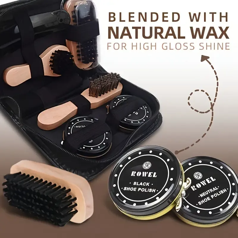All-Purpose Leather Shoe Care Kit for Various Leather Types in Africa