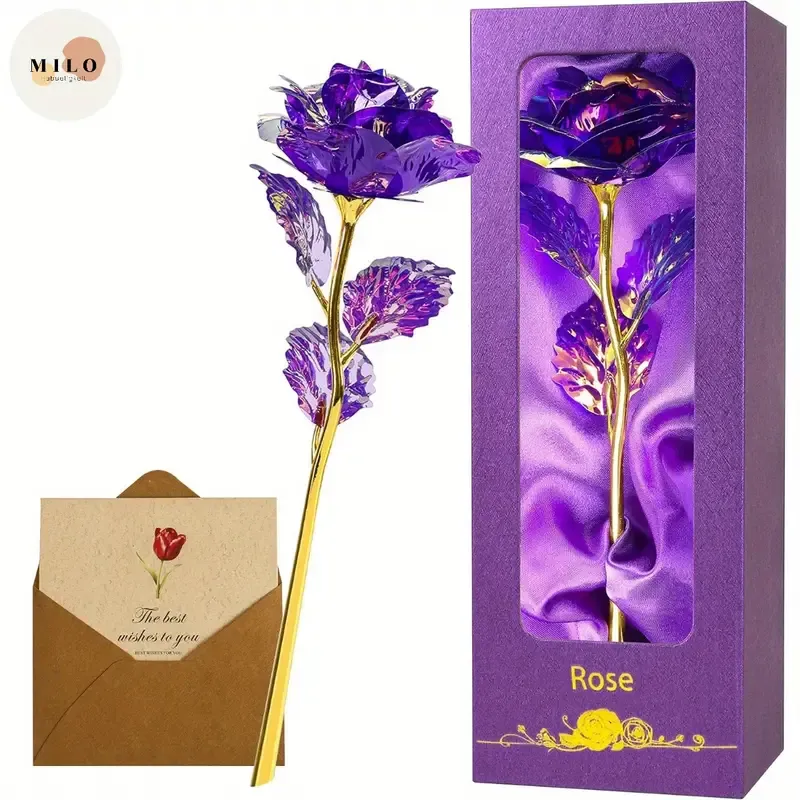 Romantic Rainbow Rose Gift Set with Luxury Gift Box
