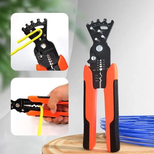 5-in-1 Cable Crimping Tool Wire Stripper Cutter Multipurpose Electricians Pliers