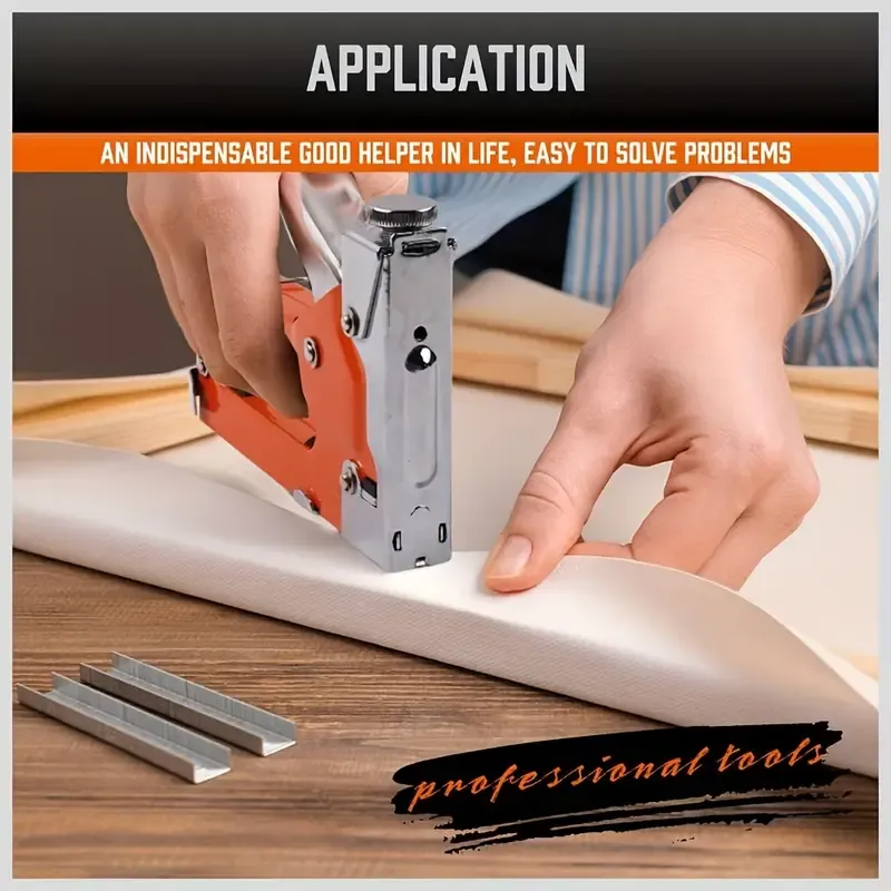 💯4 in 1 heavy-duty Stapler For Diy Home Decor Furniture Wood Frame Stapler, Multi-tool Hand Nail Gun Nail Gun Bandage Pliers🚀