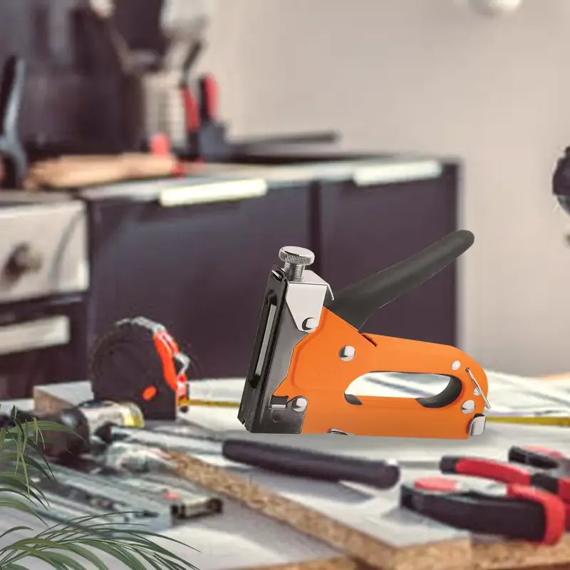 💯4 in 1 heavy-duty Stapler For Diy Home Decor Furniture Wood Frame Stapler, Multi-tool Hand Nail Gun Nail Gun Bandage Pliers🚀