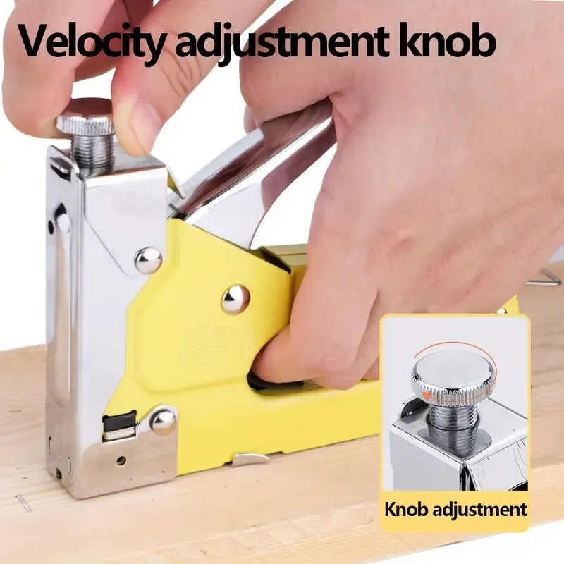 💯4 in 1 heavy-duty Stapler For Diy Home Decor Furniture Wood Frame Stapler, Multi-tool Hand Nail Gun Nail Gun Bandage Pliers🚀