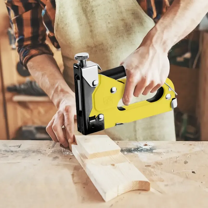 💯4 in 1 heavy-duty Stapler For Diy Home Decor Furniture Wood Frame Stapler, Multi-tool Hand Nail Gun Nail Gun Bandage Pliers🚀