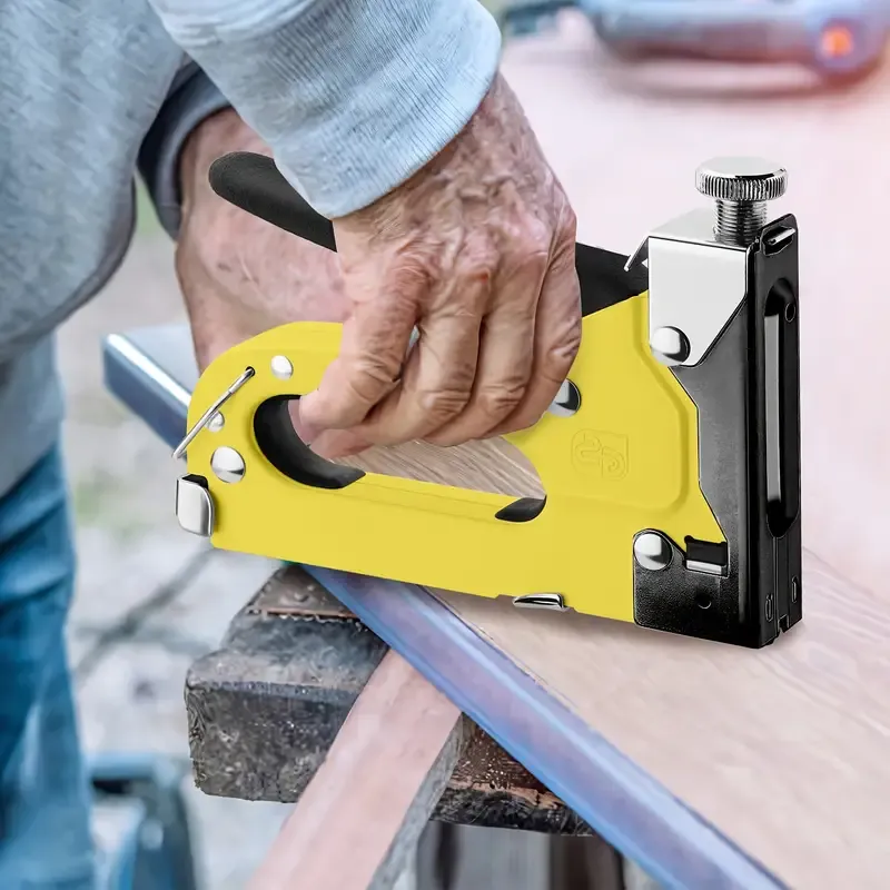 💯4 in 1 heavy-duty Stapler For Diy Home Decor Furniture Wood Frame Stapler, Multi-tool Hand Nail Gun Nail Gun Bandage Pliers🚀