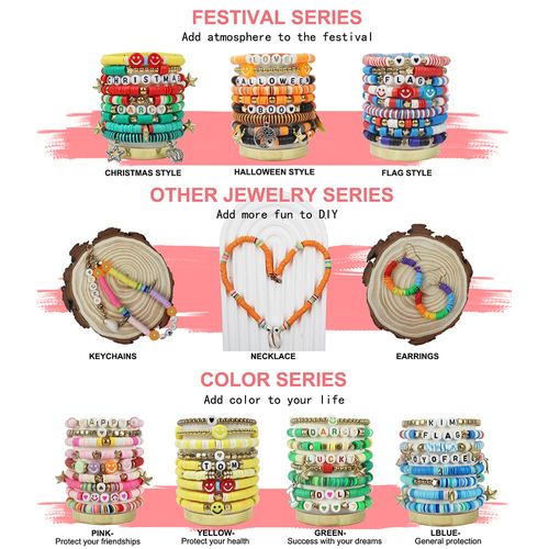 🔥hot Sale- 49% OFF🎁 - Clay Beads Bracelet Making Kit