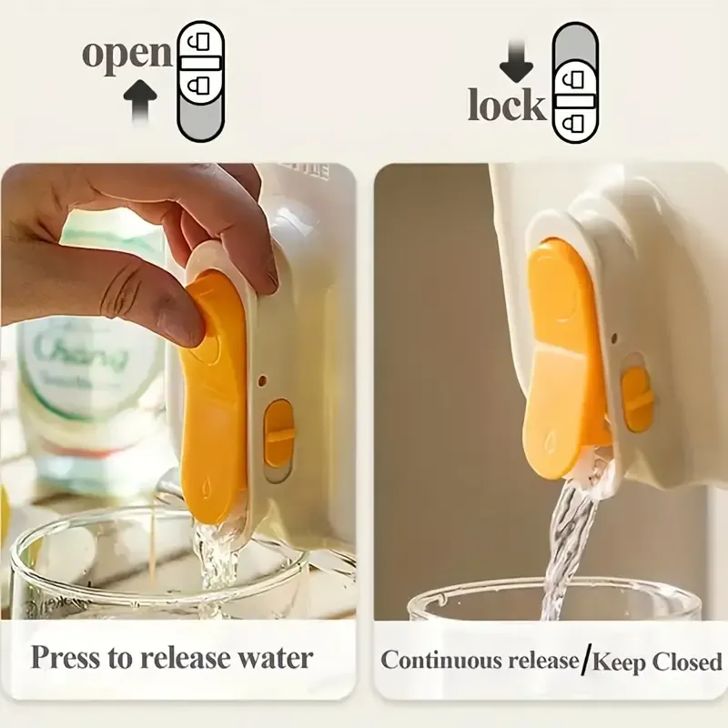 3.5L Portable Water Dispenser: 2 Colors Available, 2.54 cm Light Green, ABS Material, Perfect for Home, Office, or On-the-Go