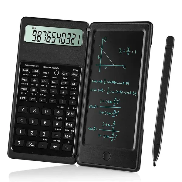 Mini smart Electronic Board Drawing functional basic office calculator with writing pad