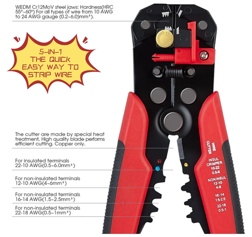 Cutting and Crimping Automatic wire stripper