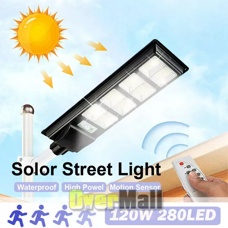 🔥💡Waterproof Outdoor 240W Integrated LED Solar Street Light  🎉（004）👇