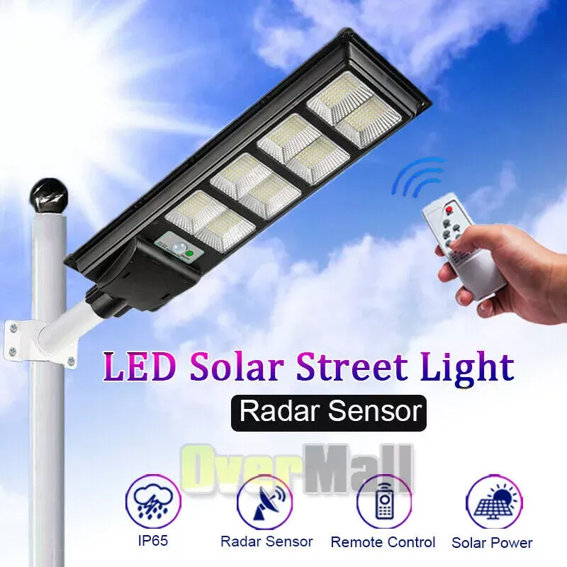 🔥💡Waterproof Outdoor 240W Integrated LED Solar Street Light  🎉（004）👇