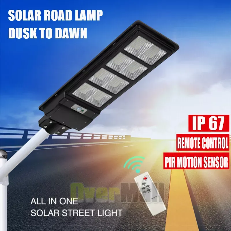 🔥💡Waterproof Outdoor 240W Integrated LED Solar Street Light  🎉（004）👇