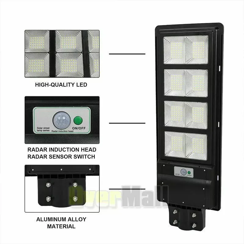 🔥💡Waterproof Outdoor 240W Integrated LED Solar Street Light  🎉（004）👇