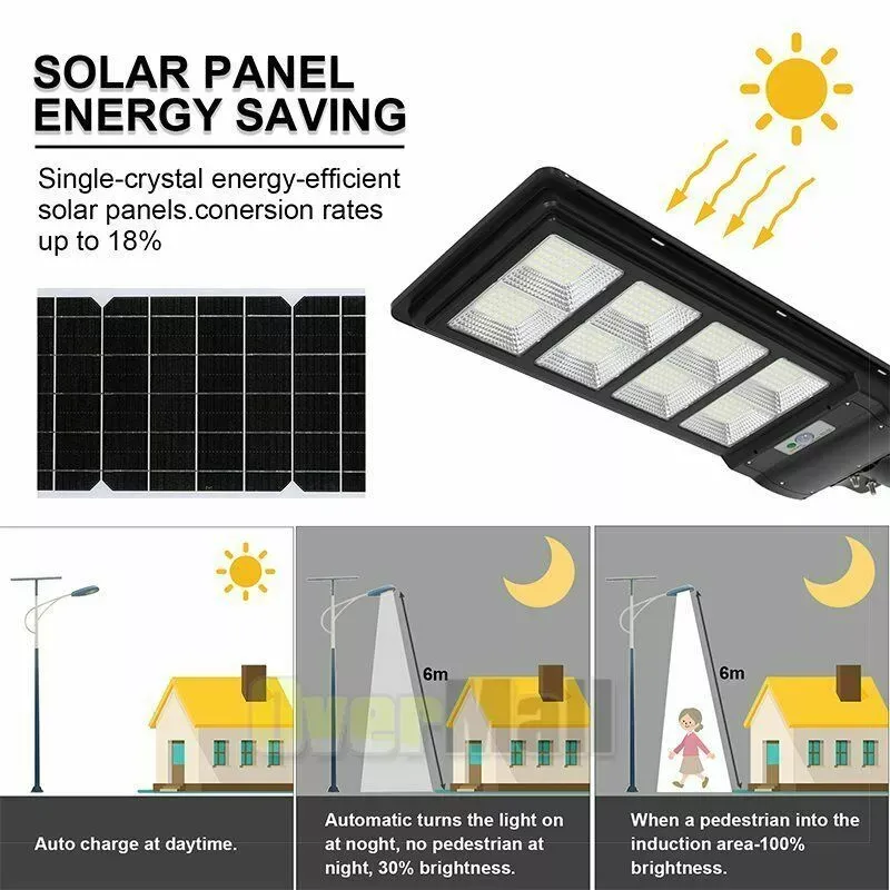 🔥💡Waterproof Outdoor 240W Integrated LED Solar Street Light  🎉（004）👇