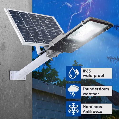 🔥💡Outdoor Solar Street Light Commercial Dusk To Dawn Big Road Lamp （017）🎉👇