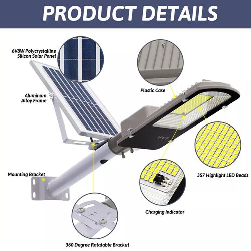 🔥💡Outdoor Solar Street Light Commercial Dusk To Dawn Big Road Lamp （017）🎉👇