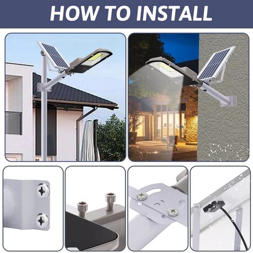 🔥💡Outdoor Solar Street Light Commercial Dusk To Dawn Big Road Lamp （017）🎉👇