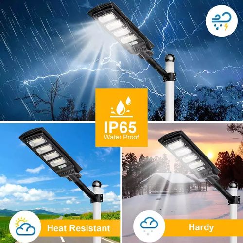 🔥💡Solar LED Street Light with Remote Sensor Waterproof Outdoor Light（001）🎉👇