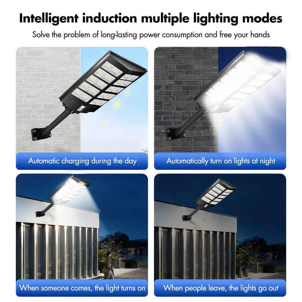 🔥💡360W Commercial Solar Street Flood Light Dusk to Dawn Road Outdoor Wall Lamp（005）🎉👇