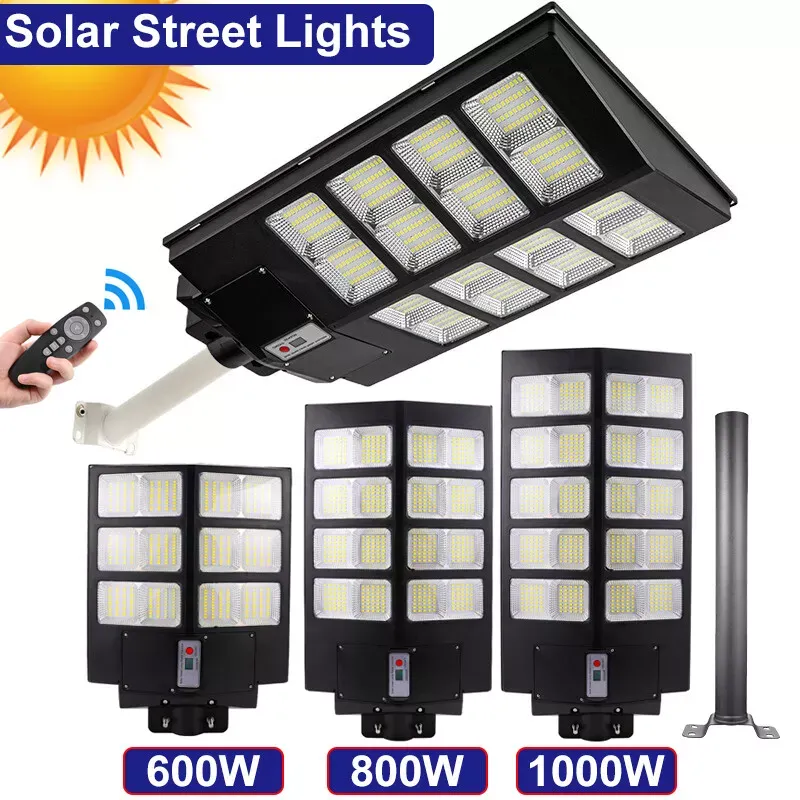 🔥💡360W Commercial Solar Street Flood Light Dusk to Dawn Road Outdoor Wall Lamp（005）🎉👇