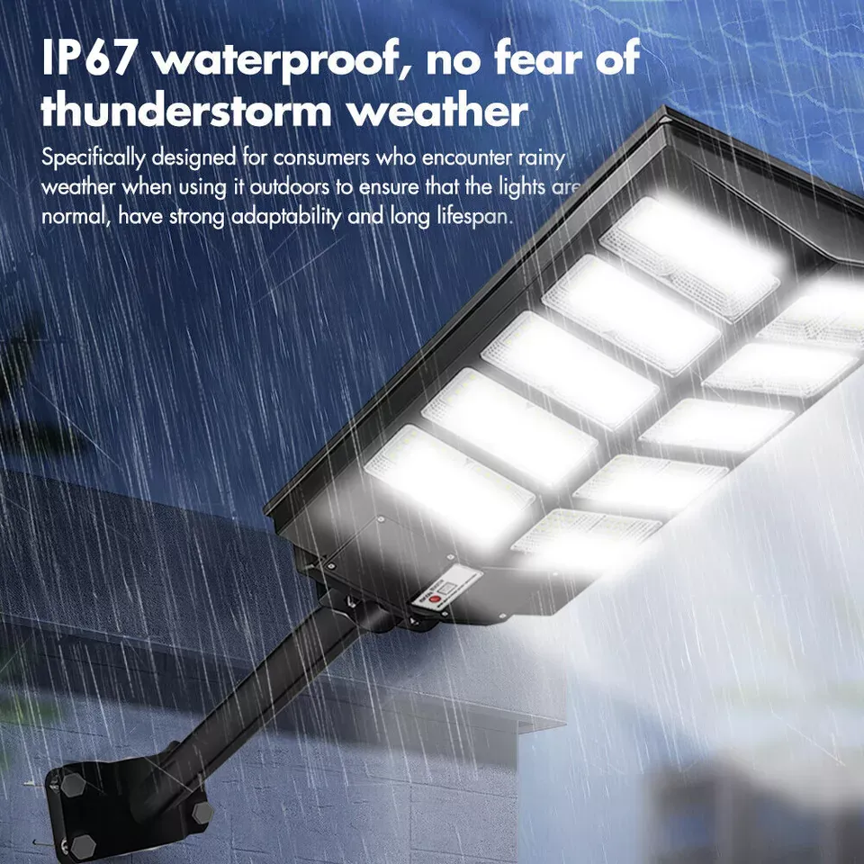 🔥💡360W Commercial Solar Street Flood Light Dusk to Dawn Road Outdoor Wall Lamp（005）🎉👇