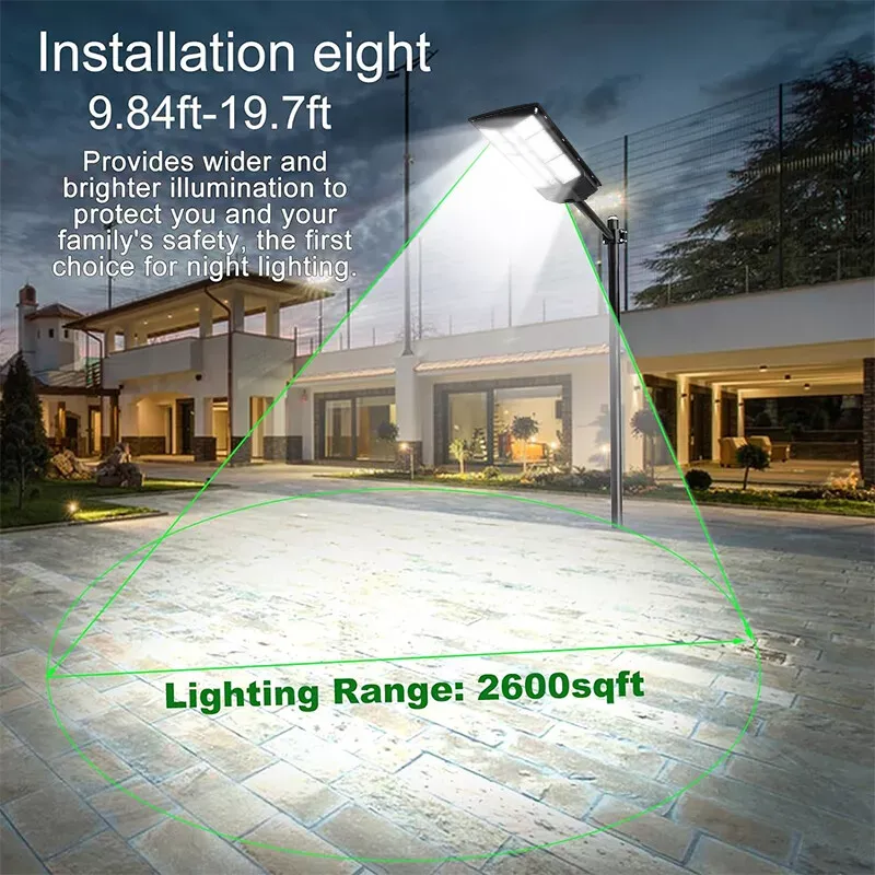 400W Solar Street Light Floodlight LED Area Dusk to Dawn Wall Light（006）