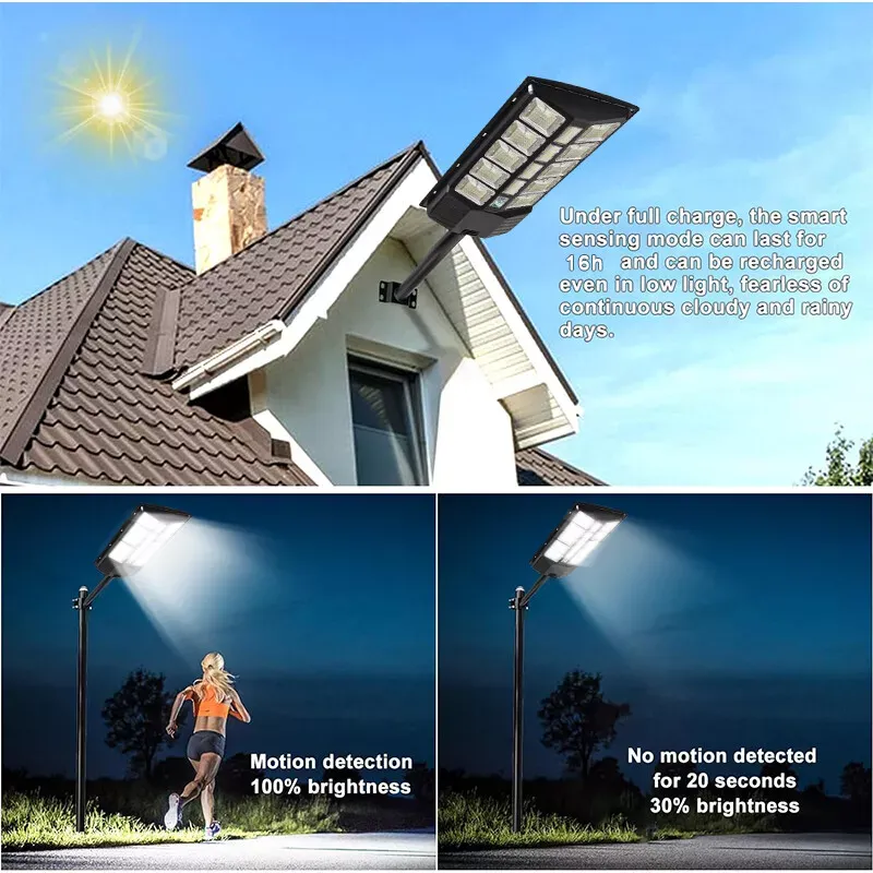 400W Solar Street Light Floodlight LED Area Dusk to Dawn Wall Light（006）