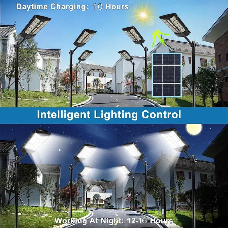 400W Solar Street Light Floodlight LED Area Dusk to Dawn Wall Light（006）