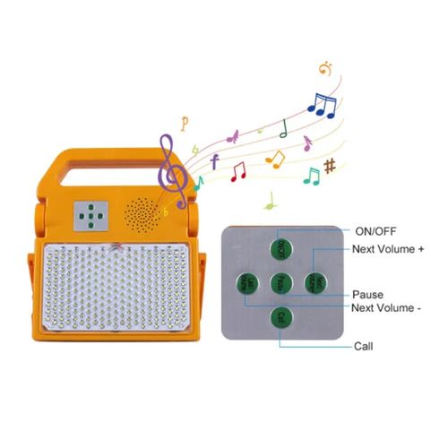 🔥💡outdoor new rechargeable Bluetooth portable flashlight music lamp portable portable portable solar projector.🎉👇