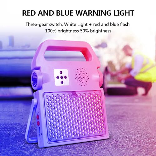 🔥💡outdoor new rechargeable Bluetooth portable flashlight music lamp portable portable portable solar projector.🎉👇