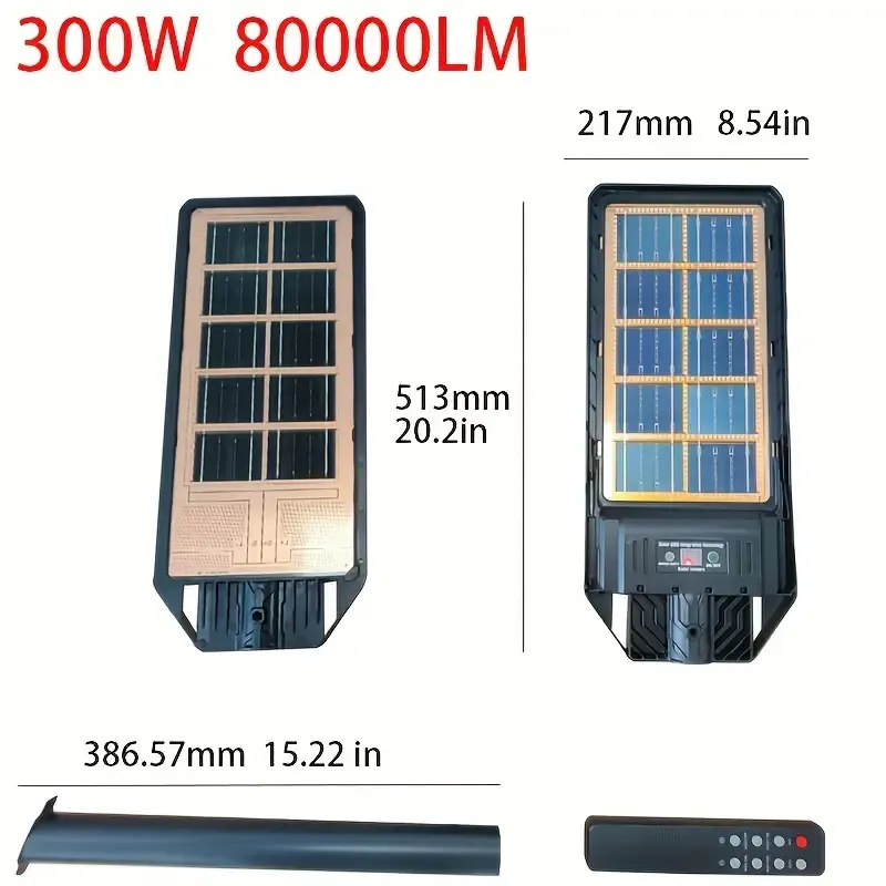 🔥💡1pcs Solar Outdoor Street Light, Double Sided Rechargeable LED Light, 100W 50W Street Light, Solar Powered, Suitable for Yard Parking Lot🎉👇
