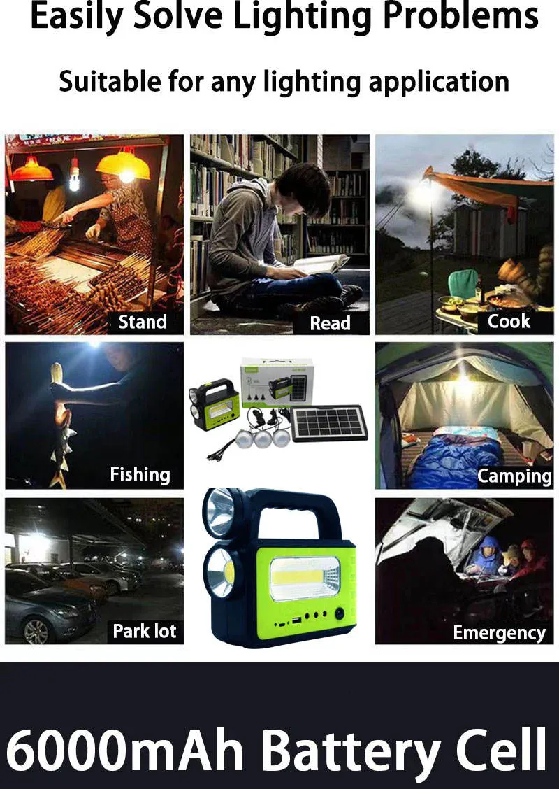 🔥💡Portable 5V Rechargeable Storage Generator System Solar Panel Power USB Charger