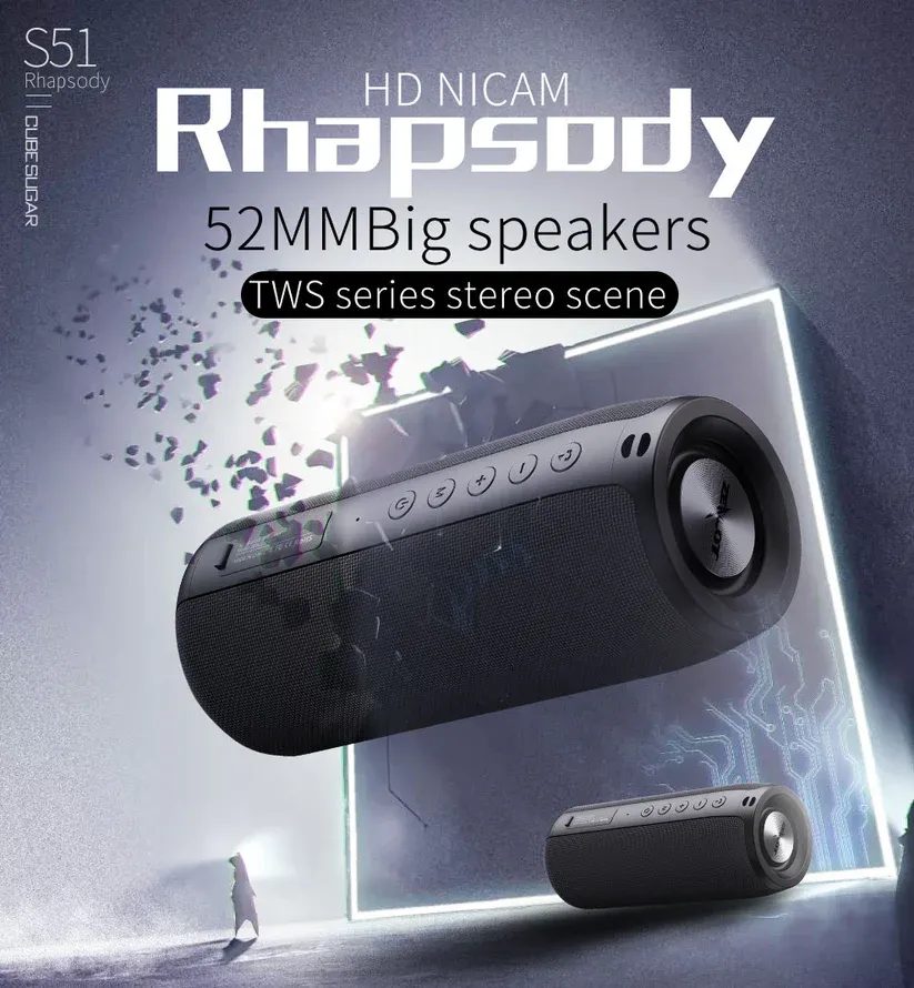 Best Sale Wireless Speakers Bluetooths Portable Fabric Speaker Subwoofer Bass Outdoor Mini Blue Tooth Speakers