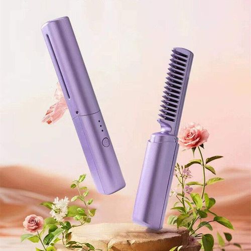 🔥🔥 Newest Portable USB Wireless Electric Hot Comb African Hair Brush✨🚀