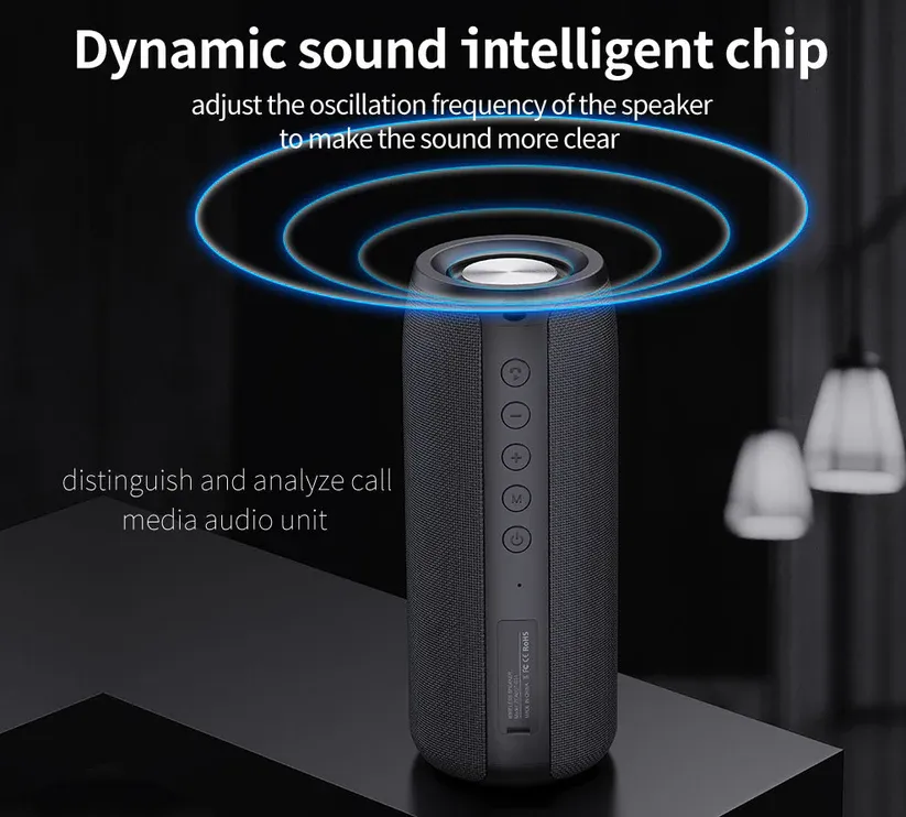 Best Sale Wireless Speakers Bluetooths Portable Fabric Speaker Subwoofer Bass Outdoor Mini Blue Tooth Speakers