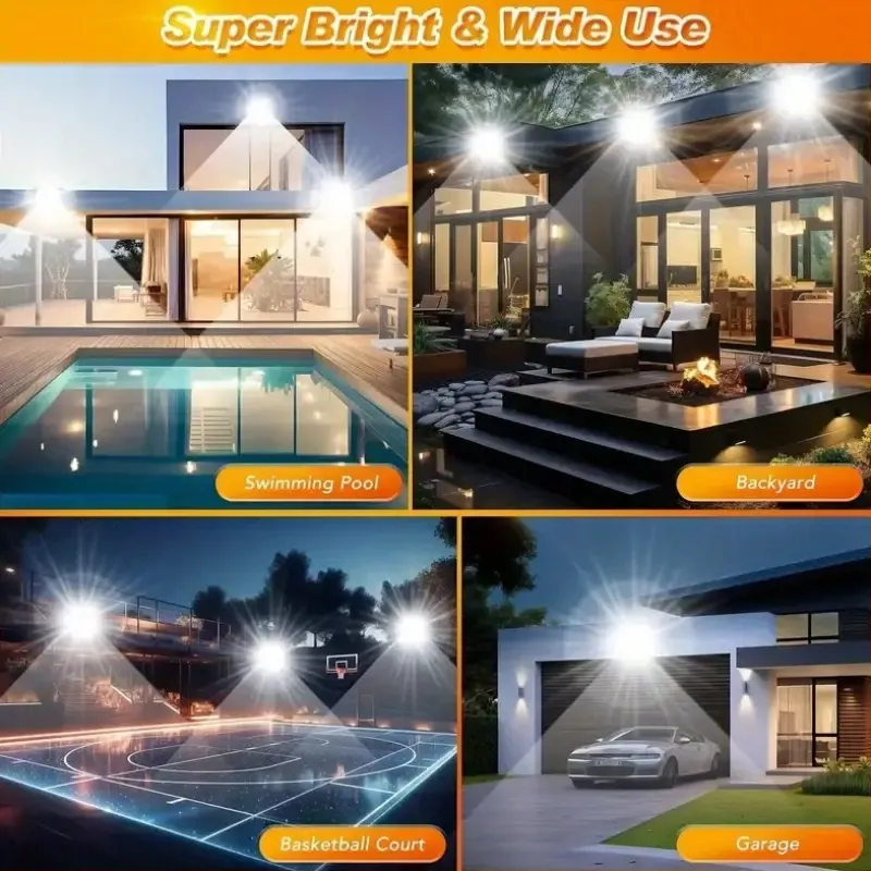 🔥💡1 Set High Power Solar Street Lamp, Light Control Remote Control Timing Function, Large Capacity Battery, High Light Spotlight, Emergency Light, Wall Light, Long Life, IP67 Immersion Grade, Suitable For Outdoor, Square, Road🎉👇