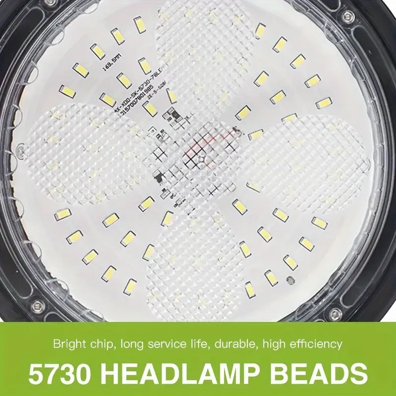 🔥💡100W LED solar chandelier UFO high bay light brightness adjustment timing control hanging shed light dusk to dawn suitable for garden terrace channel balcony storage room industrial workshop warehouse factory indoor outdoor chandelier🎉👇