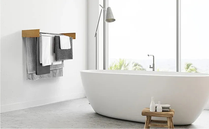 Household foldable wall mounted clothes towel drying rack laundry hanger racks