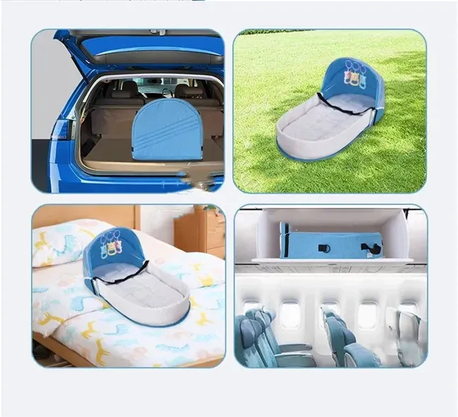 🔥💯Portable folding crib mosquito proof crib💫🎉👇