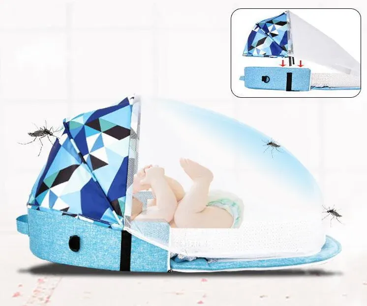 🔥💯Portable folding crib mosquito proof crib💫🎉👇