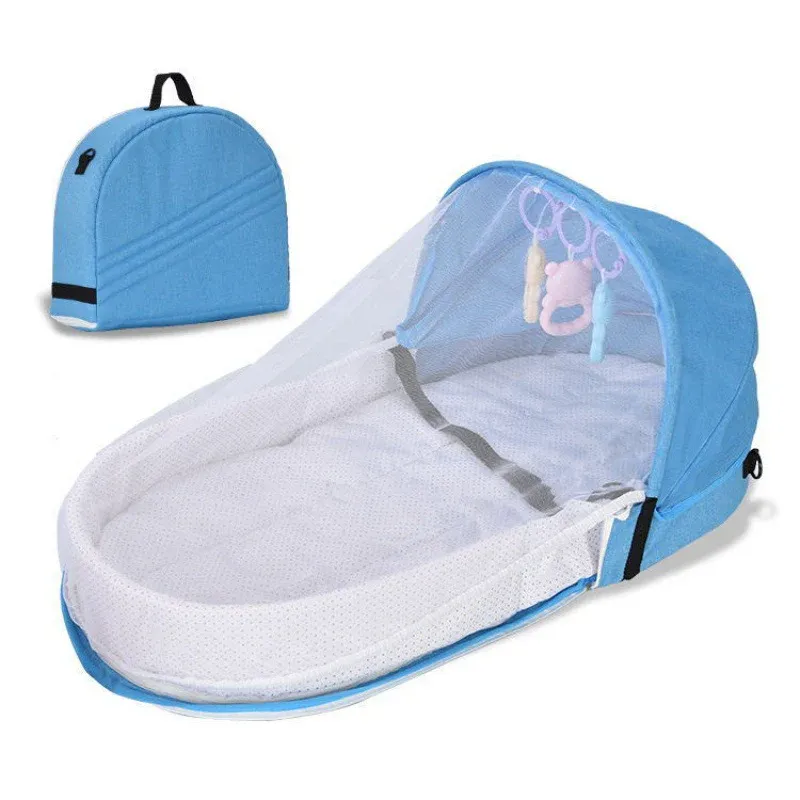 🔥💯Portable folding crib mosquito proof crib💫🎉👇