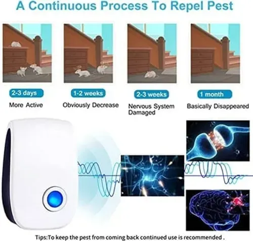 Ultrasonic Repeller Reject Mosquito Killer Light Trap Lamp Repellant Pest Control