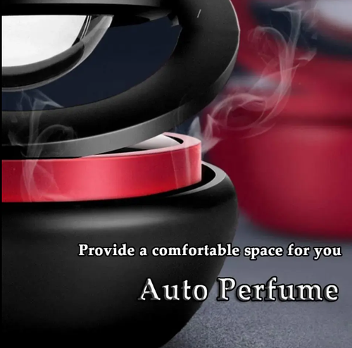 Automobile solar energy perfume durable fragrance odor removal suspended rotating