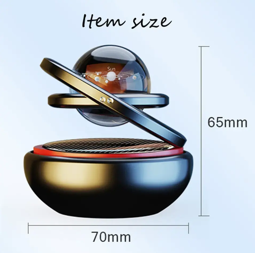 Automobile solar energy perfume durable fragrance odor removal suspended rotating