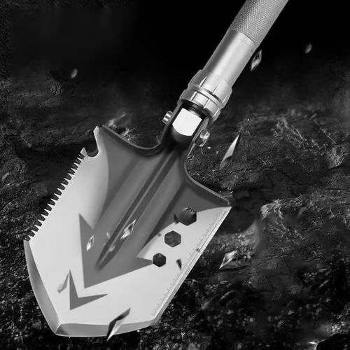 🔥💯Multi-Purpose Camping Survival Shovel With Camouflage Bag💥