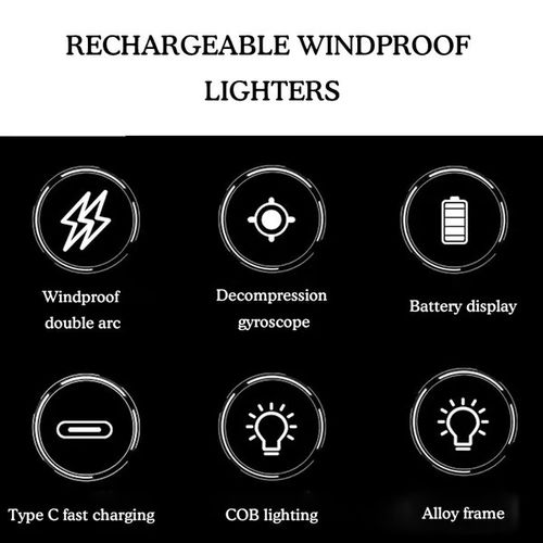 🔥 New Personalized Mecha Fashion Men's Metal Pulse Windproof Lighter