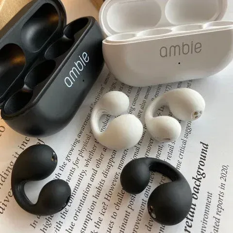 Clip-on bone conduction sports Bluetooth earphones